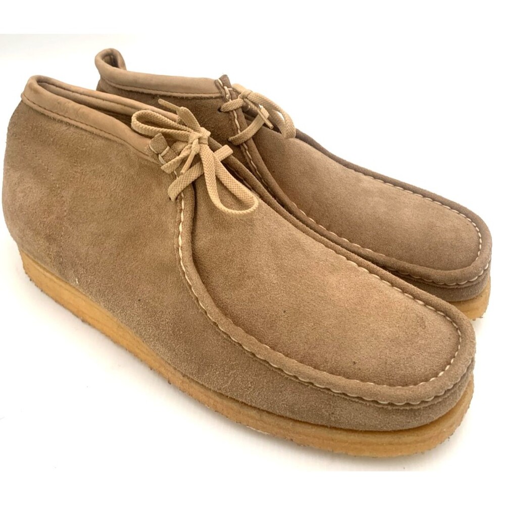 Sebago Koala Mid Mens Beige Suede Moccasin Wallabies Crepe USA Made SZ US 13M